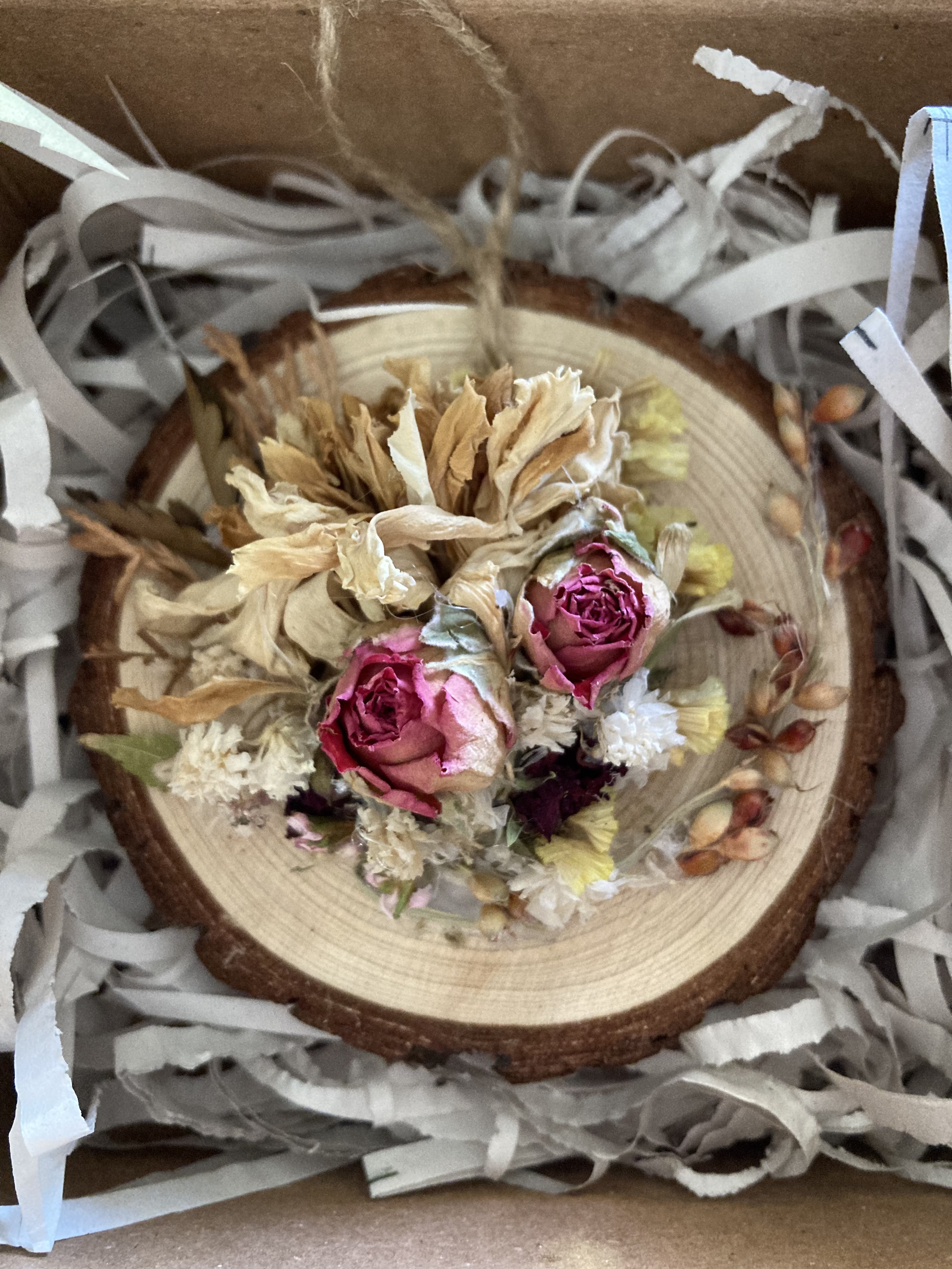Custom dried flower design