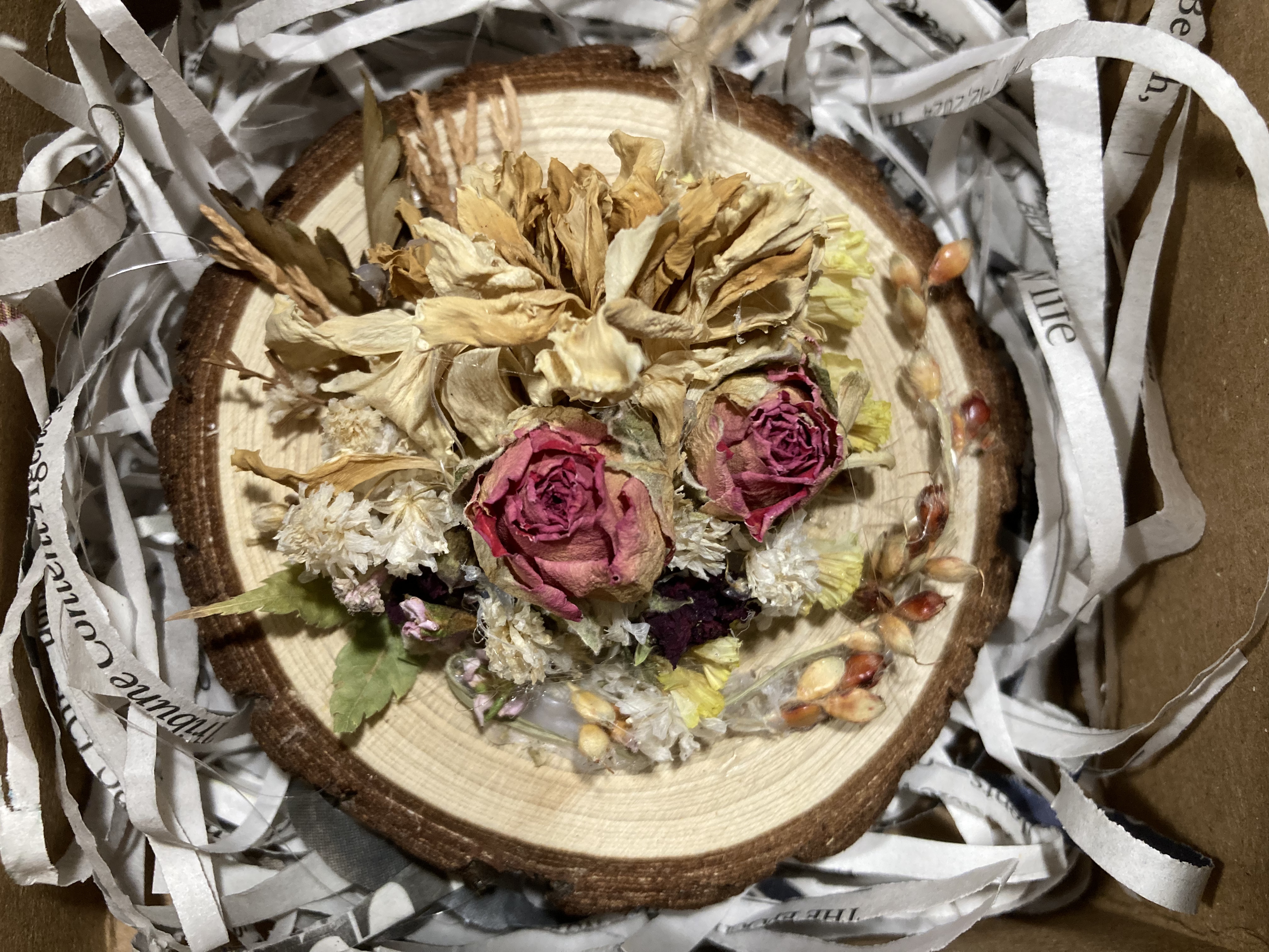 Custom dried flower creation